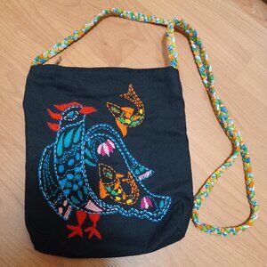 Gorgeous new handembroidered cotton kantha colorful crossbody shoulder sling bag